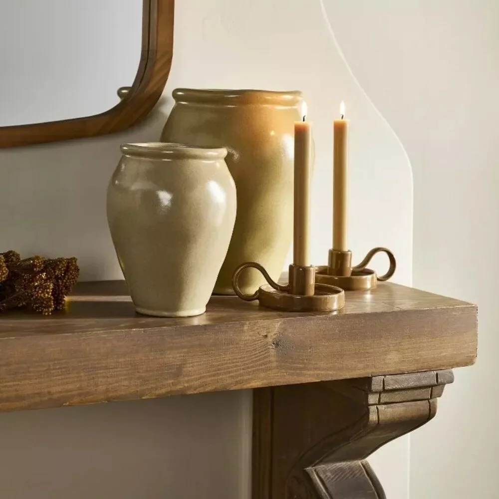 2pc Taper‎ & Pillar Candle Holder Brown – Hearth & Hand Magnolia, Target 2024